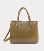 cartera gisela camel acabado estructurado